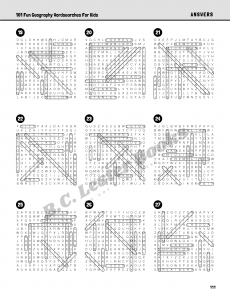 101 Fun Geography Wordsearches For Kids