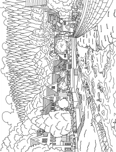 Cozy Countryside Coloring Book