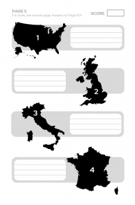 Guess The Country Outline Quiz