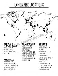Landmarks Of the World Coloring Book