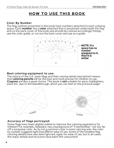 US State Flag Color By Number Kids