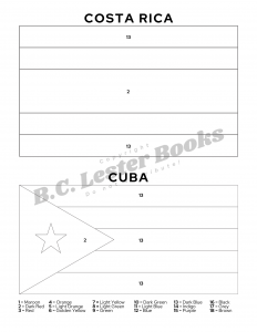 World Flags Color By Number Adult Interior
